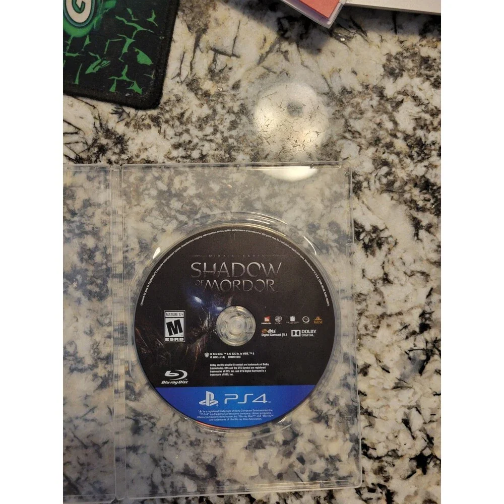 Middle Earth:Shadow of Mordor-Sony PlayStation 4 PS4 DISC ONLY! DISC VERY CLEAN